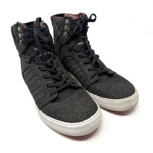 Supra Chad Muska 001 Skytop Mens High Top Sneakers Charcoal Gray Lace Up Shoes